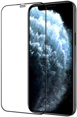 Fovtyline Edge To Edge Tempered Glass for Apple iPhone 12 Pro Max (6.7)(Pack of 1)
