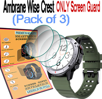 daffin Screen Guard for Ambrane Wise Crest(Pack of 3)