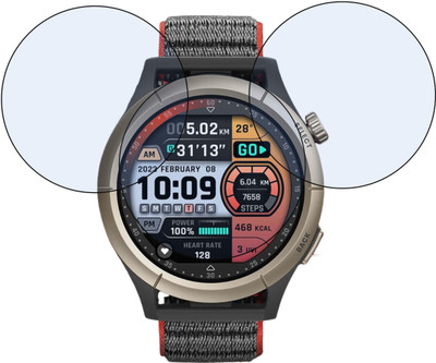 DVTECH Screen Guard for Crystal Clear Amazfit Cheetah Pro(Pack of 2)