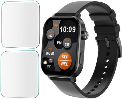 CUBES Screen Guard for BeatXP Unbound Pro 1.96 Inch Smart Watch | Soft and Flexible | Touch Sensitive | Unbreakable | Ultra Thin High Grade Hydrogel TPU Film ( Not a Tempered Glass )(Pack of 2)