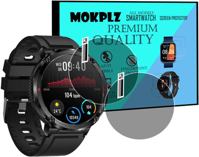 MOKPLZ Screen Guard for FIRE BOLTT SPHERE SMARTWATCH(Pack of 2)