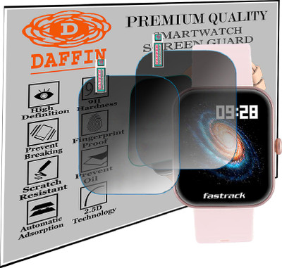 daffin Screen Guard for Fastrack Reflex Hello|BT Calling SMARTWATCH SCREENGUARD(Pack of 2)