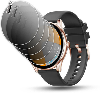 HIDEOUS Screen Guard for Pebble Cosmos Bold Metallic Smartwatch, 1.39''(Pack of 5)