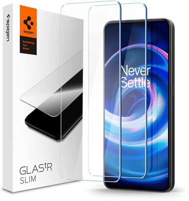 Spigen Screen Guard for OnePlus 10T, OnePlus 10R(Pack of 2)