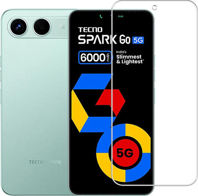 DVMART Screen Guard for Compatible With Tecno Spark Go 5G | Perfect Fit | Edge to Edge | Flexible Screen Guard | 9H |(Pack of 1)
