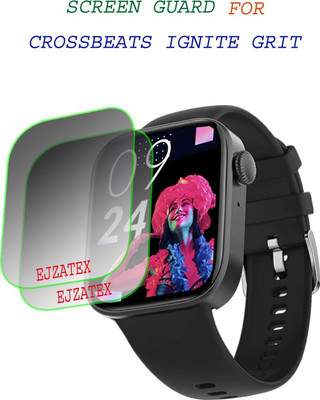ejzatex Screen Guard for CROSSBEATS IGNITE GRIT SMARTWATCH(Pack of 2)