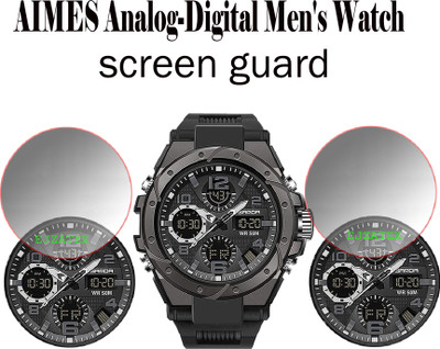 EJZATEX Screen Guard for AIMES Analog Digital Mens Watch(Pack of 2)