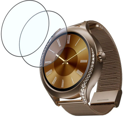 CUBES Screen Guard for boAt Enigma Gem Women's Luxury Watch With SOS Location Tracker & 1.19'' (3.02 cm) AMOLED Display Smartwatch, Highly Touch Sensitive | Unbreakable | Ultra Thin Edge To Edge TPU Film (Not Tempered Glass)(Pack of 2)