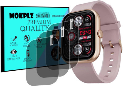 MOKPLZ Screen Guard for FIRE BOLTT STARDUST SMARTWATCH(Pack of 3)