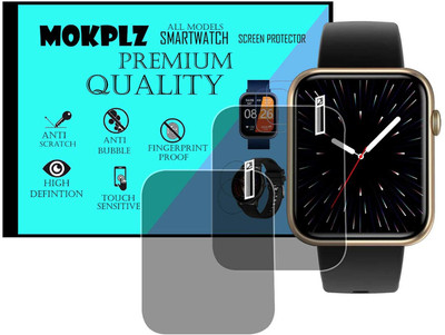 MOKPLZ Screen Guard for FIRE BOLTT SATURN SMARTWATCH(Pack of 2)