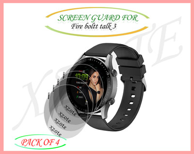 XAZE Screen Guard for Fire boltt talk 3 Smartwatch(Pack of 4)