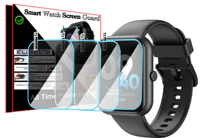 HIDEOUS Screen Guard for DIZO Watch D Plus.(Pack of 4)