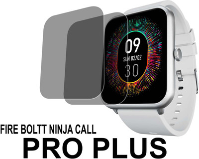 TWUAOP Screen Guard for FIRE BOLTT NINJA CALL PRO PLUS(Pack of 2)