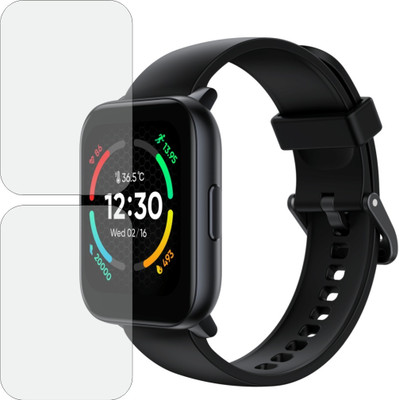 MOBART Edge To Edge Screen Guard for Realme Techlife Watch S100(Pack of 2)