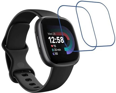 Aaruteck Screen Guard for Fitbit Versa 4 Smart Watch Screen Guard(Pack of 2)