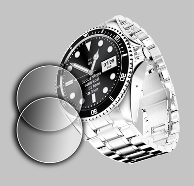EJZATEX Screen Guard for FIRE BOLTT SOLACE SMARTWATCH, SCREEN GUARD(Pack of 2)