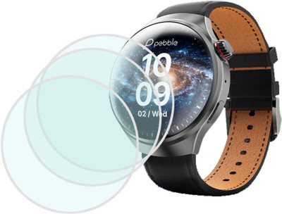 MOKPLZ Screen Guard for PEBBLE DOME SMARTWATCH(Pack of 3)