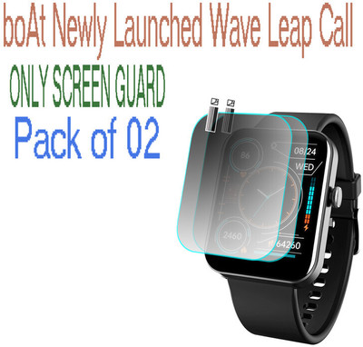 HIDEOUS Screen Guard for boAt Wave Leap Call(Pack of 2)
