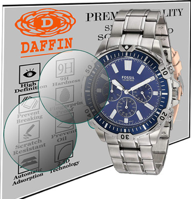daffin Screen Guard for FOSSIL FS5623 GARRETT ANALOG WATCH FOR MEN(Pack of 2)