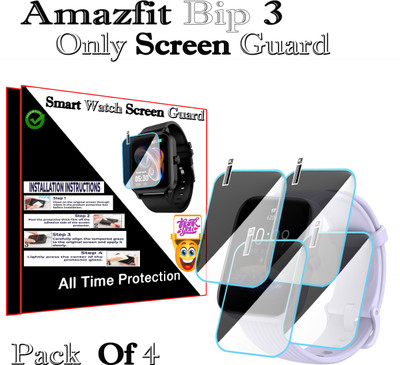 HIDEOUS Screen Guard for Amazfit Bip 3(Pack of 4)