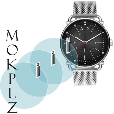 MOKPLZ Screen Guard for ARMANI EXCHANGE ROUND ANALOG BLACK WATCH(Pack of 3)