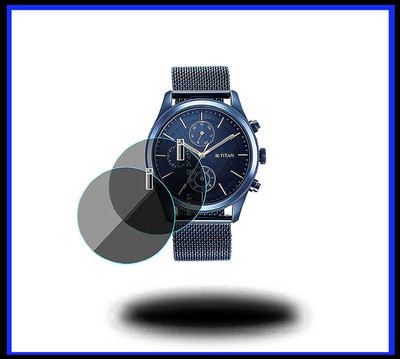 HANS LSR Screen Guard for TITAN ANALOG BLUE DIAL(Pack of 3)