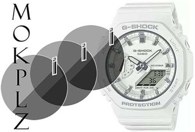 MOKPLZ Screen Guard for CASIO GMA-52100-7ADR ANALOG WHITE(Pack of 3)