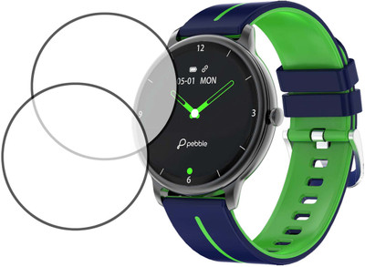 MOKPLZ Screen Guard for PEBBLE MAGNUM SMARTWATCH(Pack of 2)
