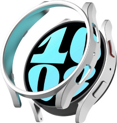 KAZUKI Screen Guard for Samsung Galaxy Watch 5 44mm Half Coverage Hollowed PC Protective Case (Silver)(Pack of 1)
