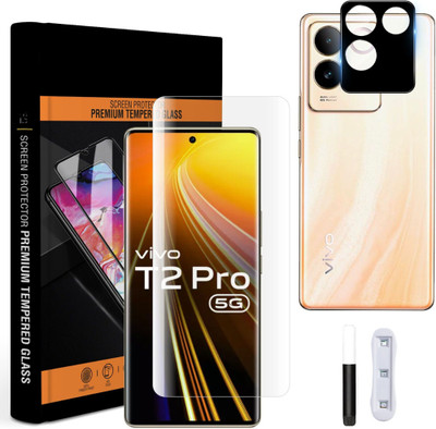 MS-Shield Edge To Edge Screen Guard for Vivo T2 Pro 5G, With Camera Lens Protector(Pack of 1)