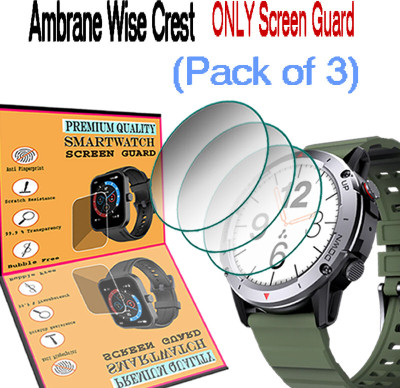 daffin Screen Guard for Ambrane Wise Crest(Pack of 3)