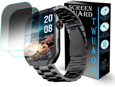 TWUAOP Screen Guard for BEATXP UNBOUND CURV SMARTWATCH(Pack of 2)