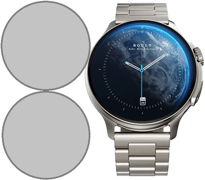 CUBES Screen Guard for Boult Crown R Pro | 1.43 Inch smart watch | Soft and Flexible | Touch Sensitive | Unbreakable | High Grade Ultra Thin TPU Film ( Not a Glass tempered)(Pack of 2)