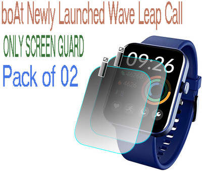 HIDEOUS Screen Guard for boAt Wave Leap Call(Pack of 2)