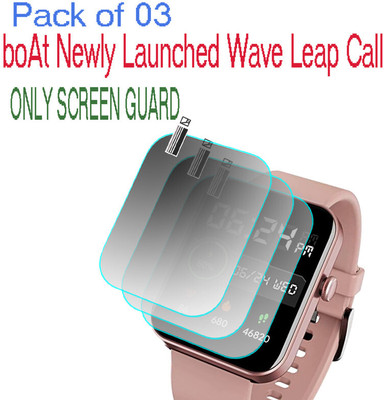 HIDEOUS Screen Guard for boAt Wave Leap Call(Pack of 3)