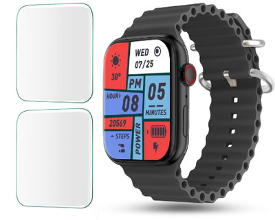 CUBES Screen Guard for Pebble Frost Pro, 1.96 Inch | Soft and Flexible | Touch Sensitive | Unbreakable | Ultra Thin High Grade TPU Film (Not a Glass Tempered)(Pack of 2)