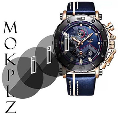 MOKPLZ Screen Guard for LIGE MEANS ANALOG QUARTZ WATCH(Pack of 3)