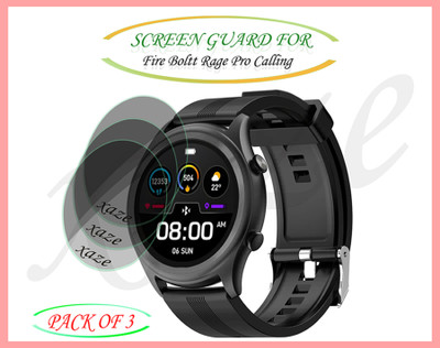 XAZE Screen Guard for Fire Boltt Rage Pro Calling Smartwatch(Pack of 3)