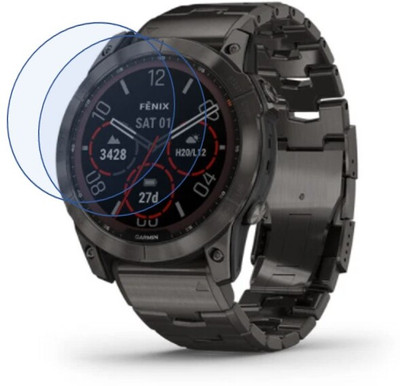 DVTECH Screen Guard for Crystal Clear Garmin Fenix 7X Sapphire Solar(Pack of 2)