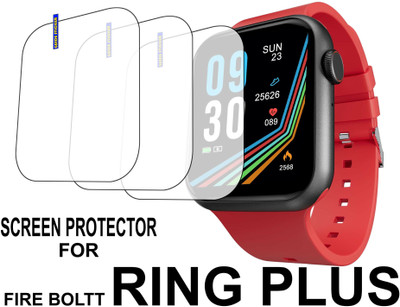 TWUAOP Screen Guard for FIRE BOLTT RING PLUS(Pack of 3)