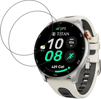 LIGHTWINGS Screen Guard for Smartwatch Screen Protector Compatible with Titan Celestor (P-2)(Pack of 2)