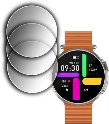 ejzatex Screen Guard for FIRE BOLTT ASTEROID SMARTWATCH, SCREEN GUARD(Pack of 2)