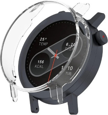 KAZUKI Screen Guard for CMF Watch Pro 2 Half Package Hollow PC Watch Protective Case(Transparent)(Pack of 1)