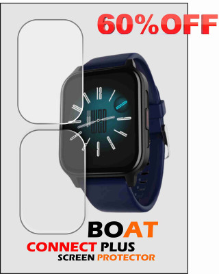 KANCHA Screen Guard for BOAT STORM CONNECT PLUS SMARTWATCH(Pack of 2)