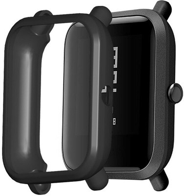 KAZUKI Screen Guard for Amazfit Youth Soft Bumper Case(Black)(Pack of 1)