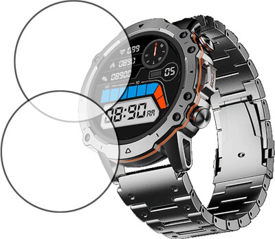 MOKPLZ Screen Guard for FIRE BOLTT MARSHAL SMARTWATCH(Pack of 2)