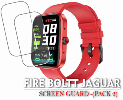 Olonga Screen Guard for FIRE BOLTT JAGUAR SMARTWATCH(Pack of 2)