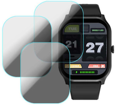 MOKPLZ Screen Guard for FIRE BOLTT HUNTER SMARTWATCH(Pack of 3)