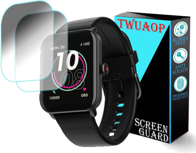 TWUAOP Screen Guard for BOAT WAVE FURY SMARTWATCH(Pack of 2)