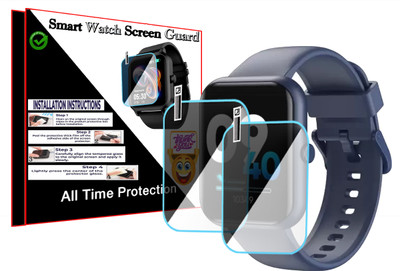 HIDEOUS Screen Guard for DIZO Watch D Plus.(Pack of 2)